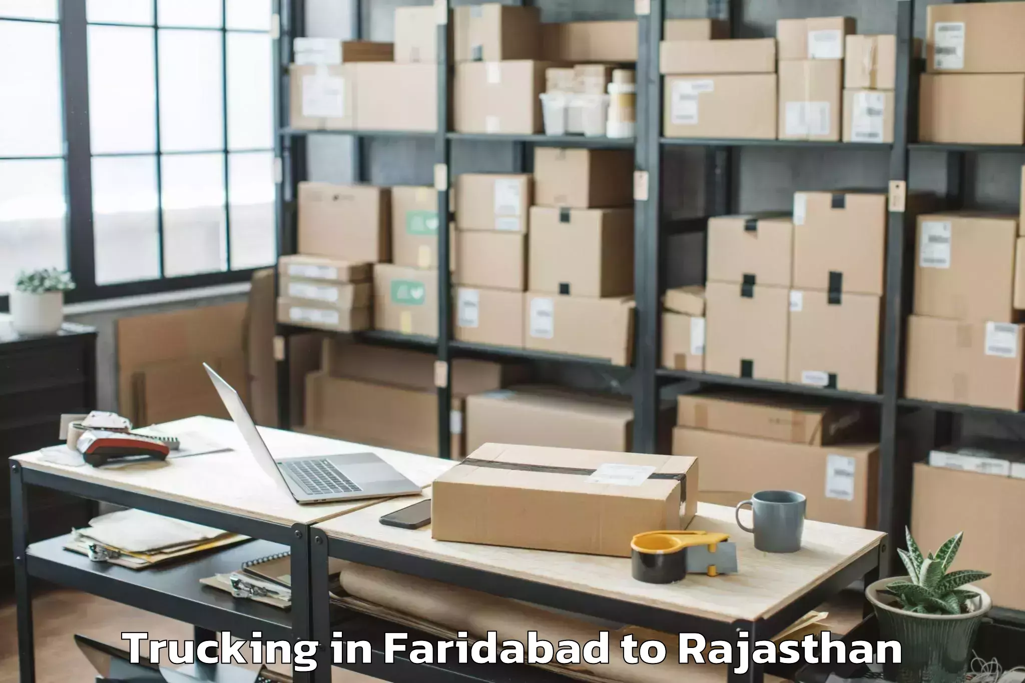 Easy Faridabad to Jasrasar Trucking Booking